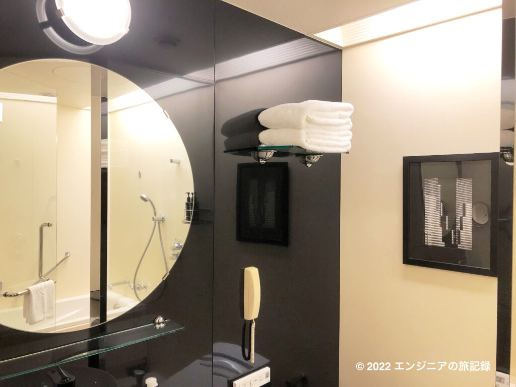 ザ ロイヤルパークホテルアイコニック東京汐留のスタンダードキングの鏡