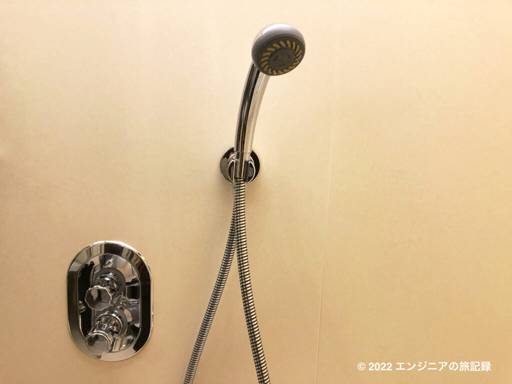 ザ ロイヤルパークホテルアイコニック東京汐留のスタンダードキングのシャワー