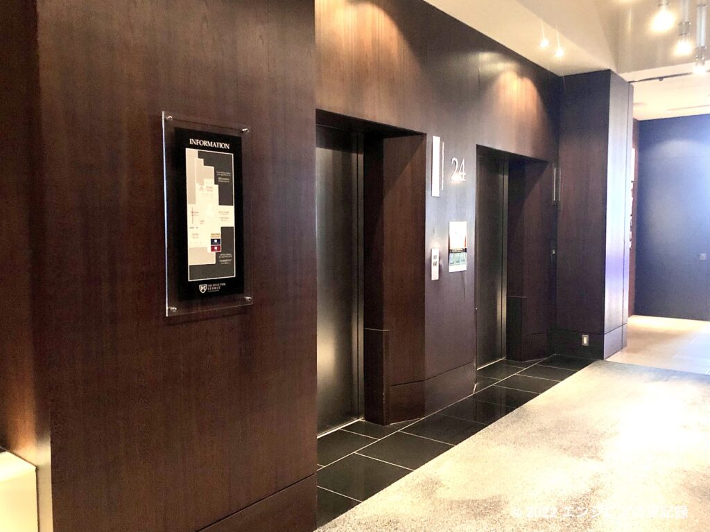 ザ ロイヤルパークホテルアイコニック東京汐留のエレベーター