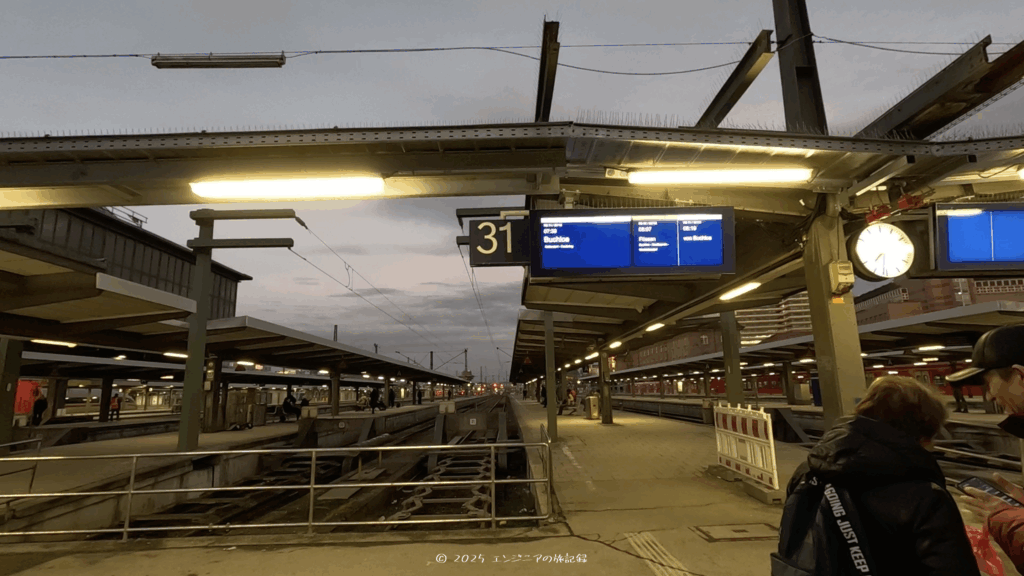 ミュンヘン中央駅のホーム