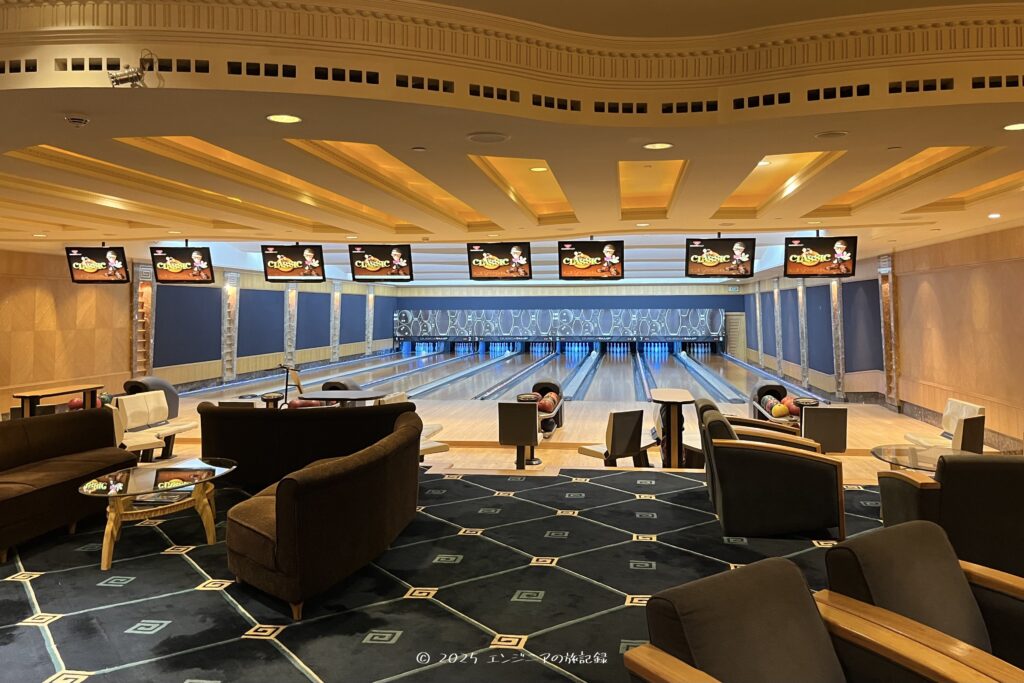 The Empire Bruneiのカントリークラブのボウリング場
