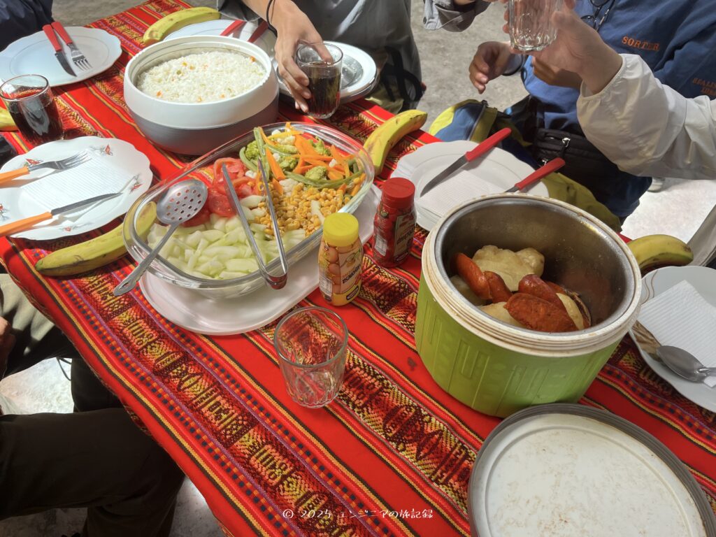 ツアーで用意されたお昼ご飯