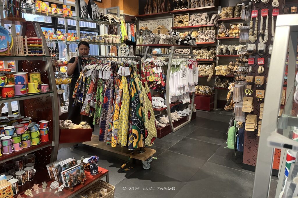 ケープタウンのV&Aウォーターフロントのお土産屋さん