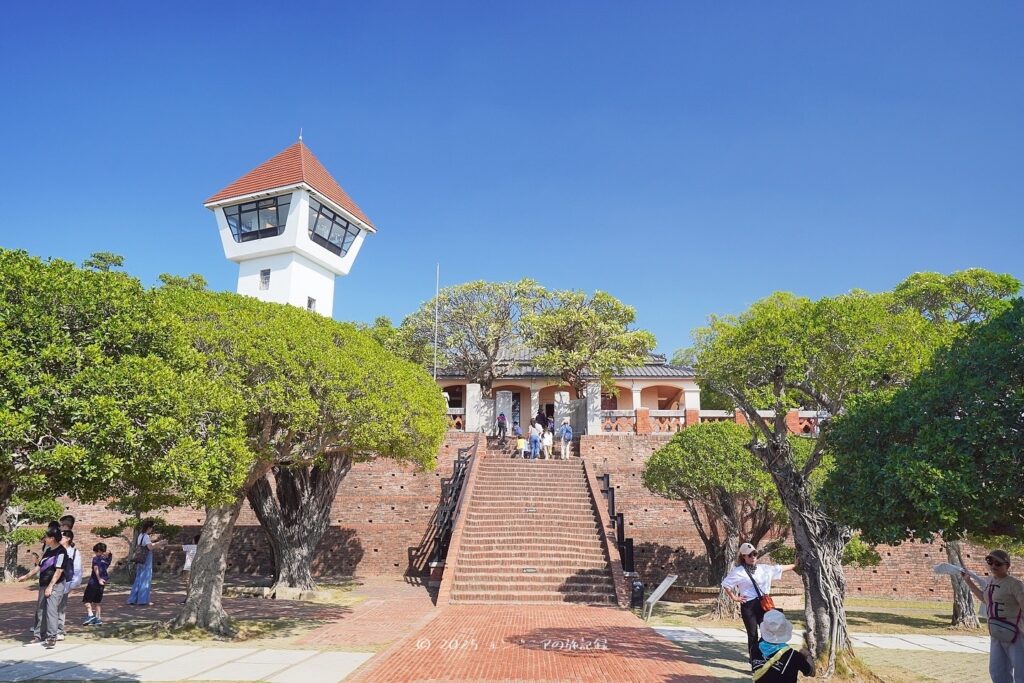 台南の安平古堡の様子