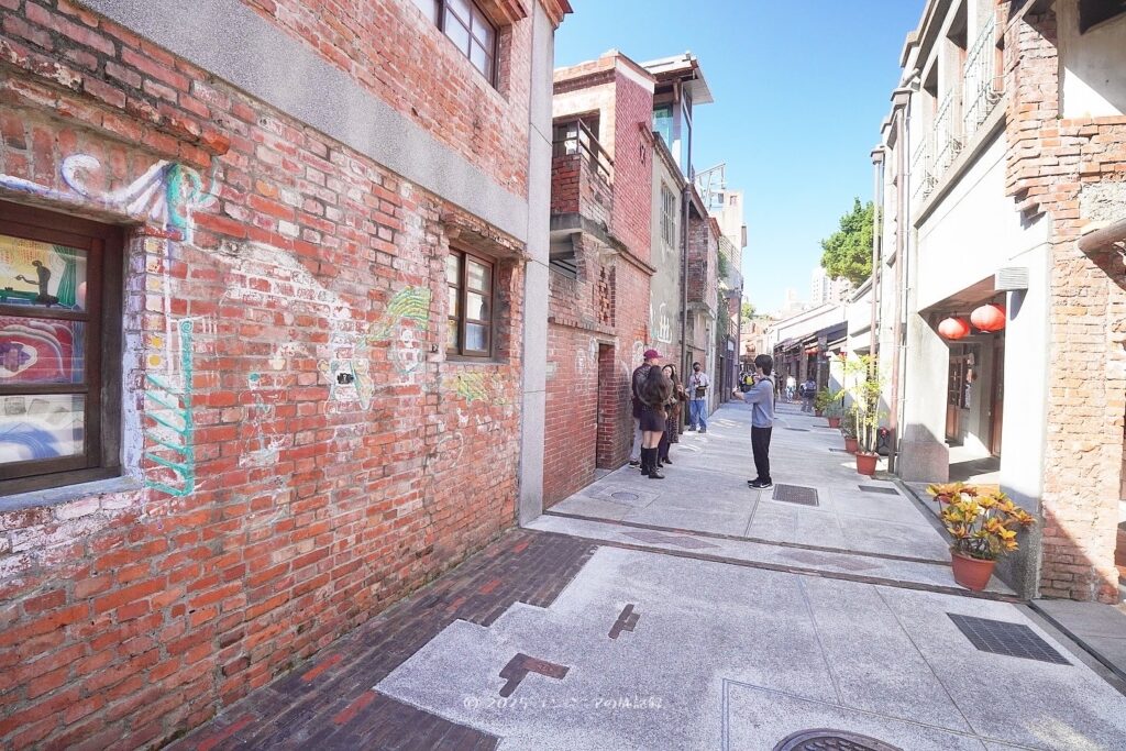 台北の剝皮寮歴史街区の様子