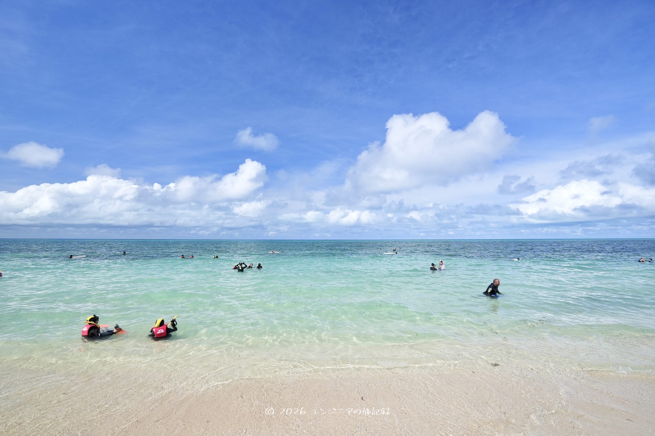 ケアンズのグレートバリアリーフにあるグリーン島のビーチ