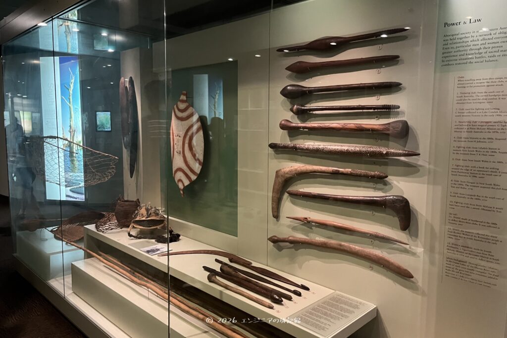 アデレードの南オーストラリア博物館のAustralian Aboriginal Cultures Gallery