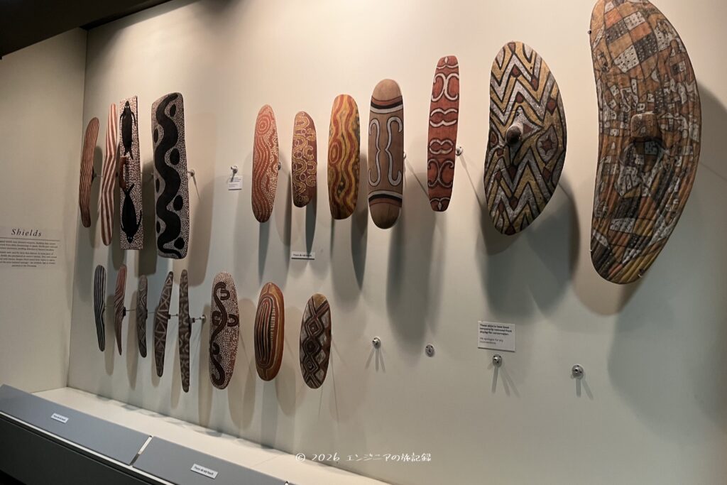 アデレードの南オーストラリア博物館のAustralian Aboriginal Cultures Gallery