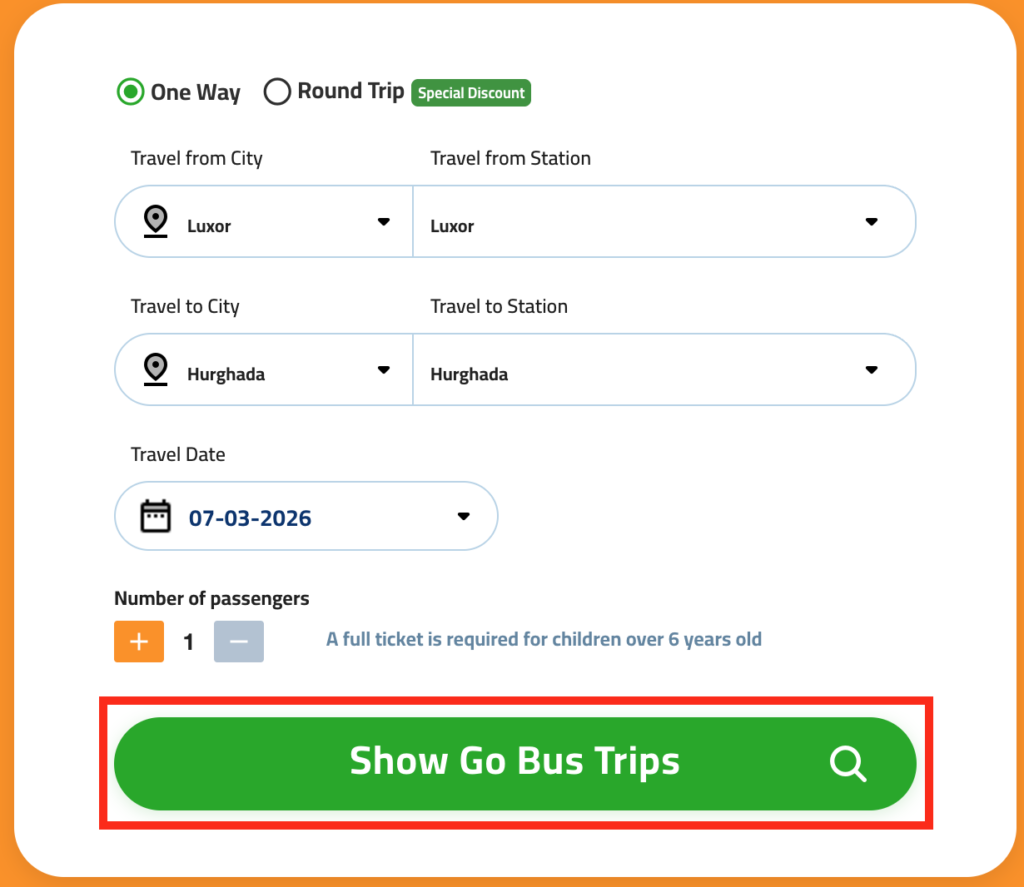 Go Bus 検索ボタン Search
