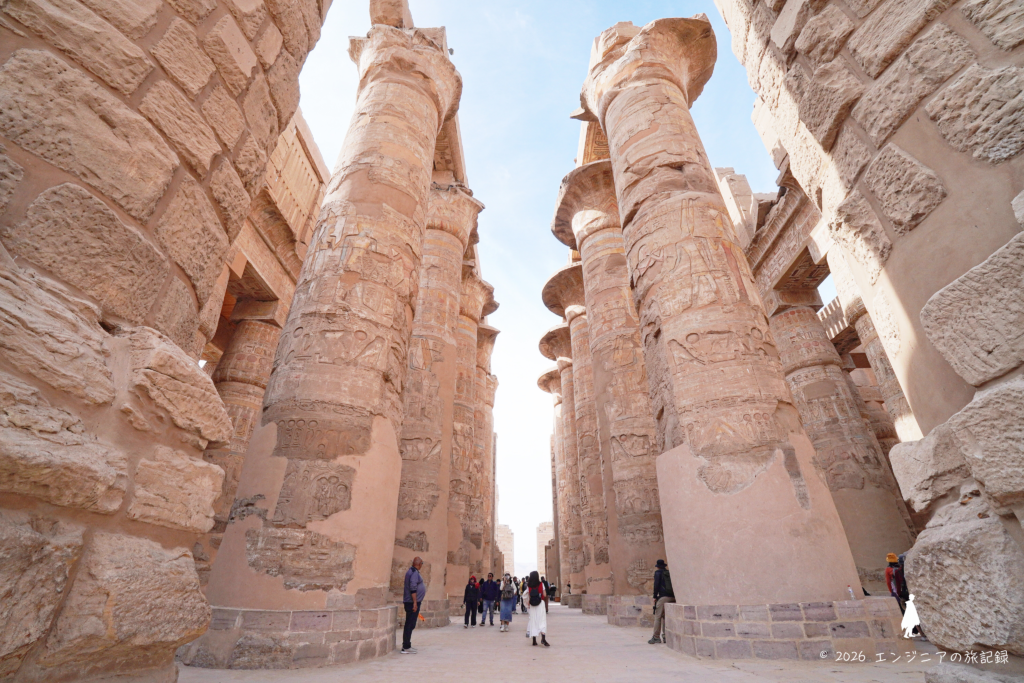 エジプト ルクソール カルナック神殿 列柱室 大列柱室