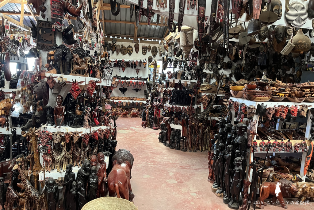 ケニア マサイマラのお土産屋さん