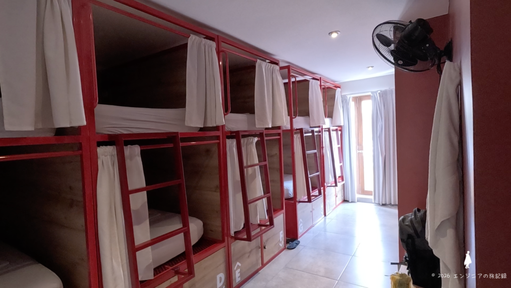 Viajero Kokopelli Hostelのカプセルドミトリーの内観