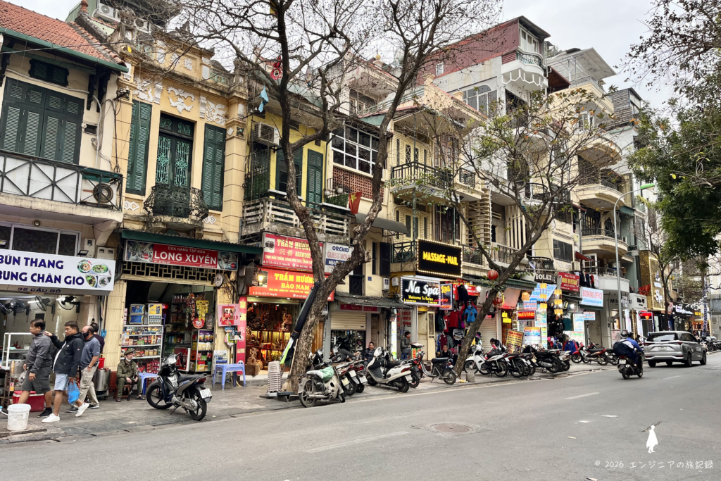 ハノイ旧市街の様子