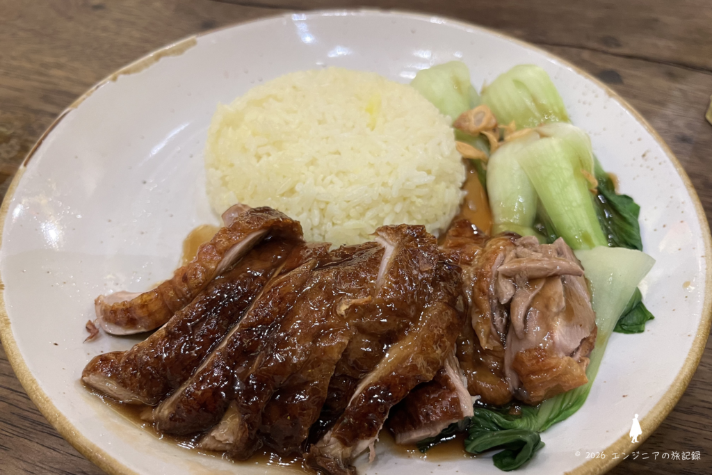ホイアンのCơm Linhで食べたカモ肉料理