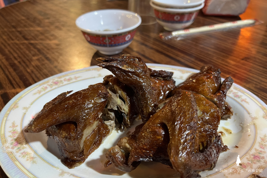 香港のWing Fat Seafood Restaurantで食べた鳩肉
