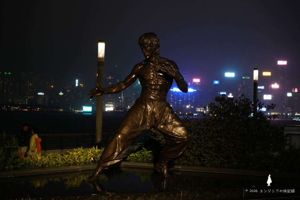 香港アベニュー・オブ・スターズにあるブルース・リー像