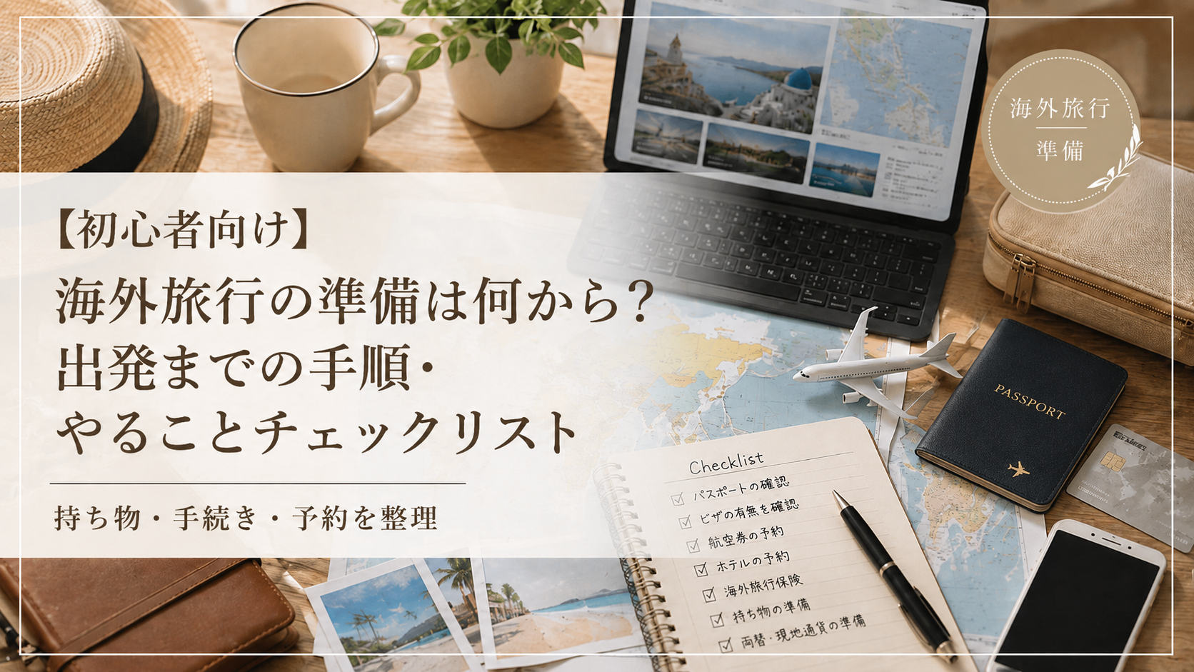 海外旅行の準備は何から？出発までの手順・やることチェックリストを紹介するサムネイル